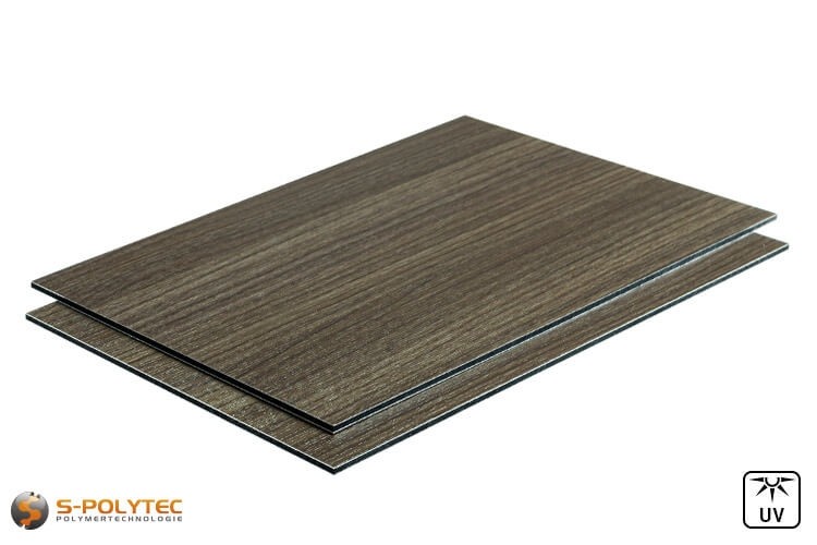 Unsere Alu Verbundplatten im Holzdekor Esche als Balkonverkleidung im Onlineshop von S-Polytec