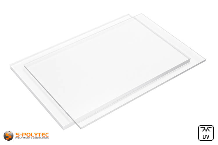Acryl PC Platte 3 mm Zuschnitt 1013 mm x 405 mm Kunststoffglas klar Acrylglas 