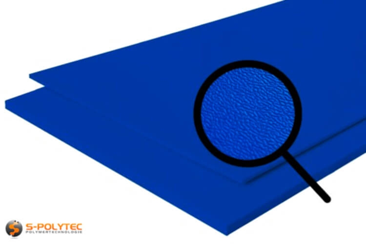 4 x Kunststoffplatte Rechteck PE blau 10 x 135 x 385 mm 0,5 kg Polyethylen 
