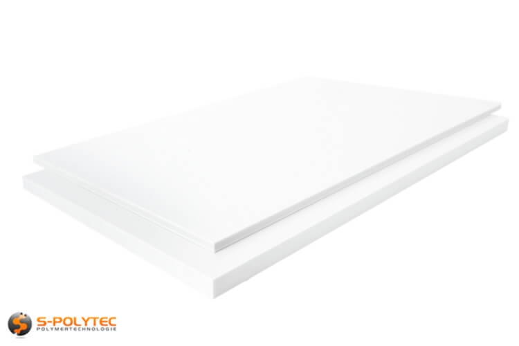 86,80€/m² Teflon Platte PTFE Zuschnitt Dichtung 195 x 195 mm Teflon tafel weiß 