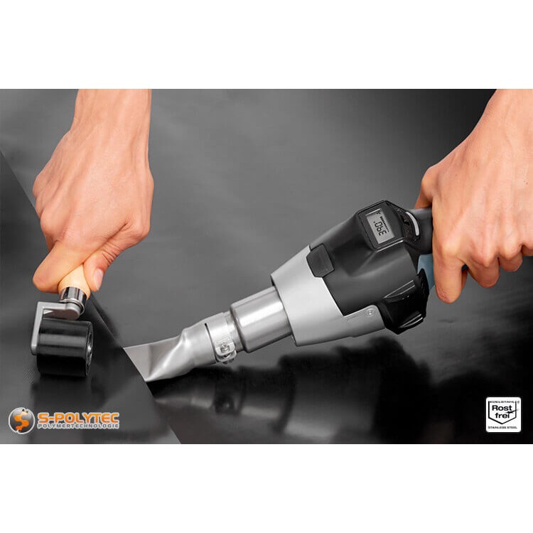 Anwendungsbeispiel Folien verschweißen STEINEL Winkelflachdüse 40 x 2mm