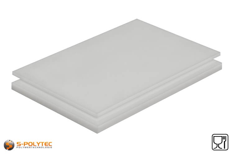 PE-HD Polyethylen Platte 1-30 mm schwarz/weiß diverse Formate Kunststoffplatte 495 x 495 x 1 mm, Schwarz 
