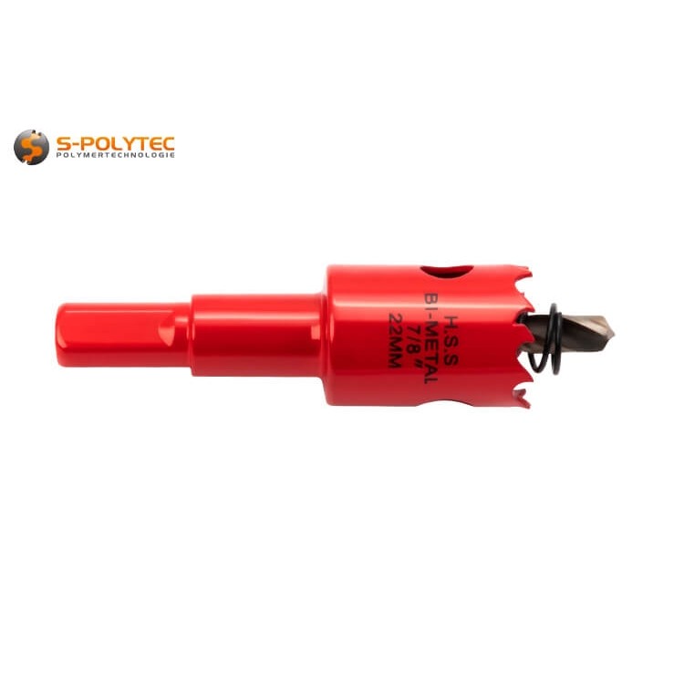 Unsere 22mm Lochsäge aus Cobalt-legiertem HSS-Bi-Metall für präzise Schnittleistung