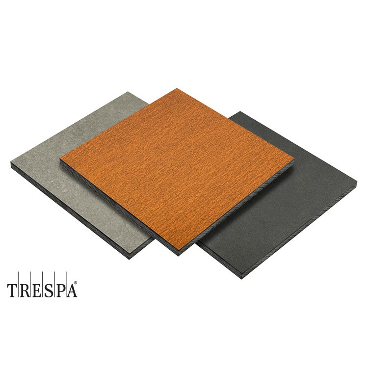 Trespa® Meteon® FR NATURALS HPL-Platten in verschiedenen Naturstein- und Metalldekoren mit beidseitig matter Oberfläche	