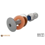 Die passenden Balkonschrauben-Set mit Hutmutter Staubgrau (RAL 7037) direkt dazu kaufen