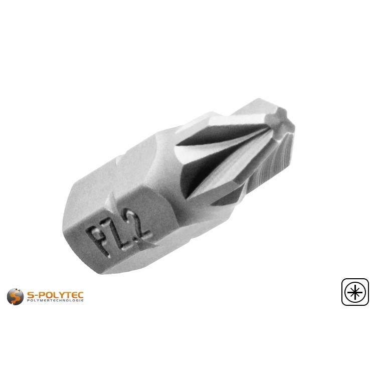 Unsere Pozidriv<sup>®</sup> Bits sind in drei Varianten von PZ1, PZ2 und PZ3 erhältlich