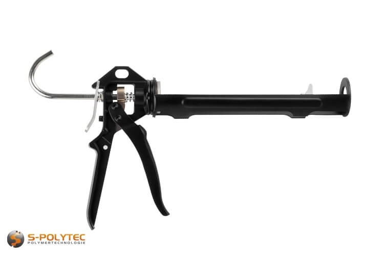 Die FOME Flex Black Edition Kartuschenpistole verfügt über einen stufenlosen Vorschub mit integriertem Tropfstop