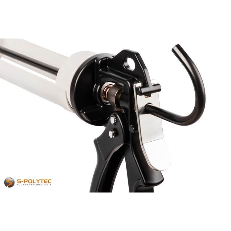 Die Kartuschenpresse GUDFOR Heavy Duty eignet sich für Silikon, Acryle und MS-Polymer in 310ml-Kartuschen