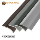 Die selbstklebenden Alu-Anpassungsprofile sind wahlweise in Silber, Anthrazit Metallic, Grau Metallic oder Bronze Metallic erhältlich