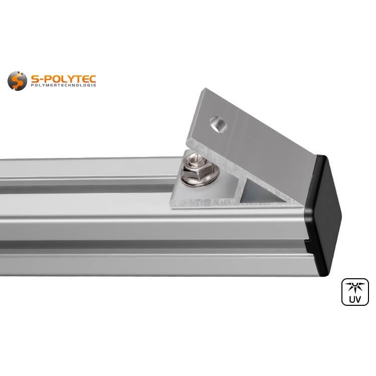 Die Flanschmutter ist ideal für Befestigungen von Platten mit Hammerschrauben an Konstruktionsprofilen