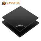 ABS Platten in schwarz (ähnlich RAL9005, Tiefschwarz) mit glatter Oberfläche in Stärken von 1mm - 10mm als Standardplatte 2,0 x 1,0 Meter