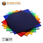 Wir bieten die farbigen Acrylglasplatten aus gegossenem PMMA in rot, blau, grün, gelb, orange, hellblau und grau