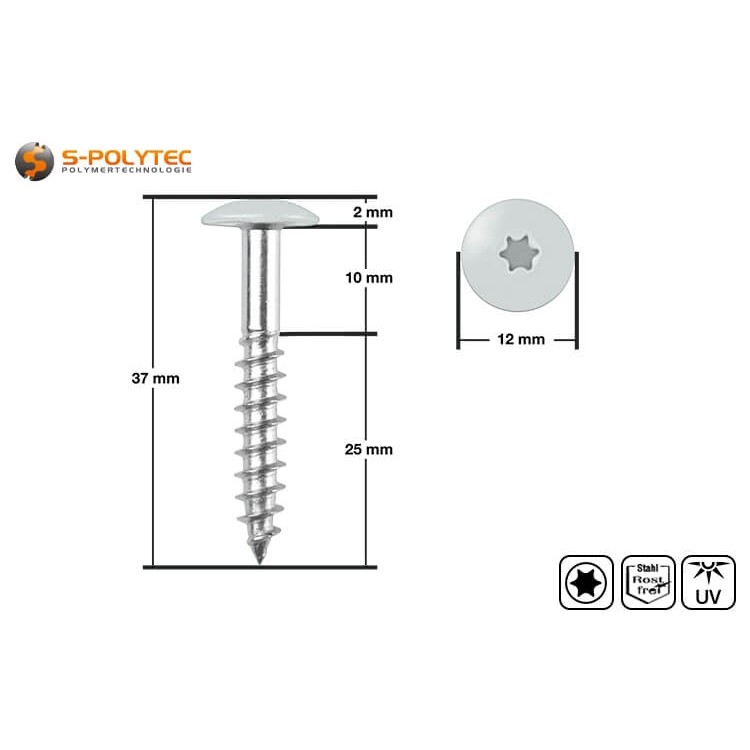 Die kopflackierten Fassadenschrauben in Winter Grey sind für hinterlüftete Fassadensysteme mit Trespa® Meteon® FR zugelassen