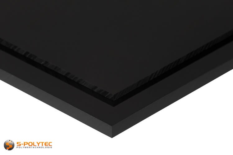 ABS Kunststoff Platte 200x200x1mm Farbe Schwarz Top Qualität 