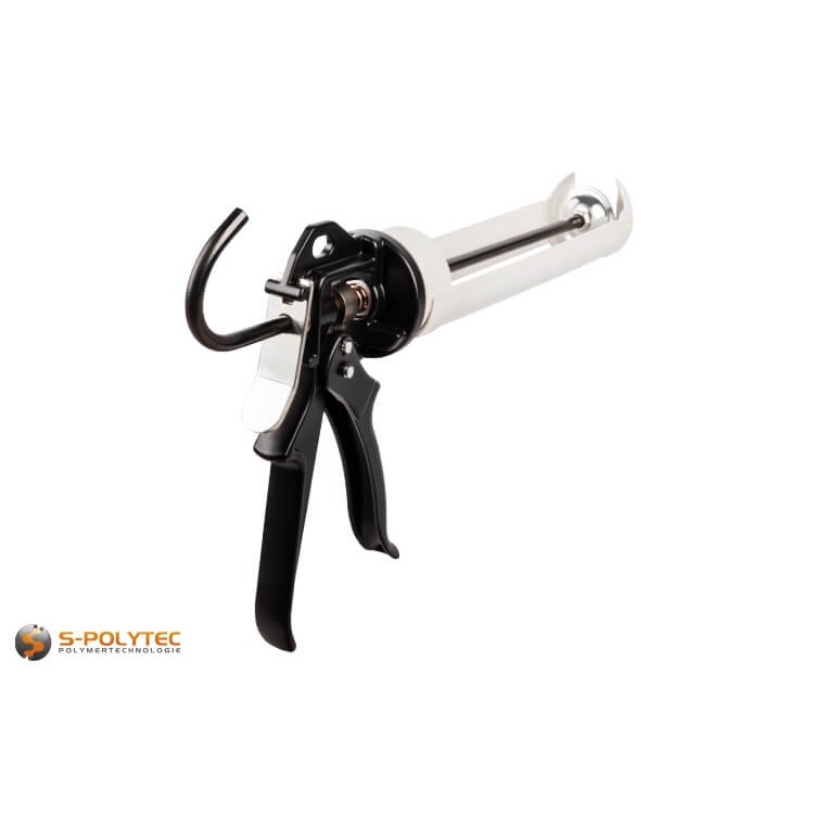 Die professionelle Silikon-Kartuschenpresse GUDFOR Heavy Duty mit einem sagenhaften Übersetzungsverhältnis von 1:26	