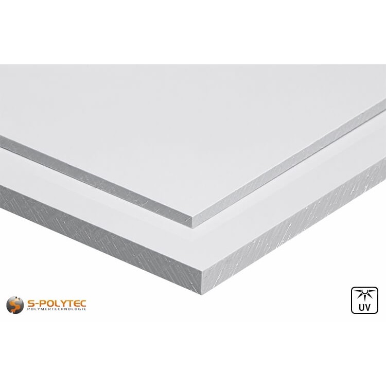 Wir führen die wetterfesten PVC Platten aus Vollkern-Material in Weiß in den Stärken 1mm, 2mm, 3mm und 4mm