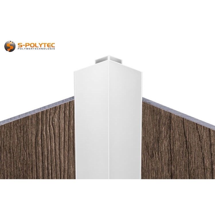 Die silber eloxierten Außeneck-Profile sind wahlweise in 3mm, 6mm oder 8mm Klemmbereich zu günstigen Staffelpreisen verfügbar