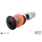 Die passenden Balkonschrauben-Set mit Hutmutter Schwarz (RAL 9005) direkt dazu kaufen