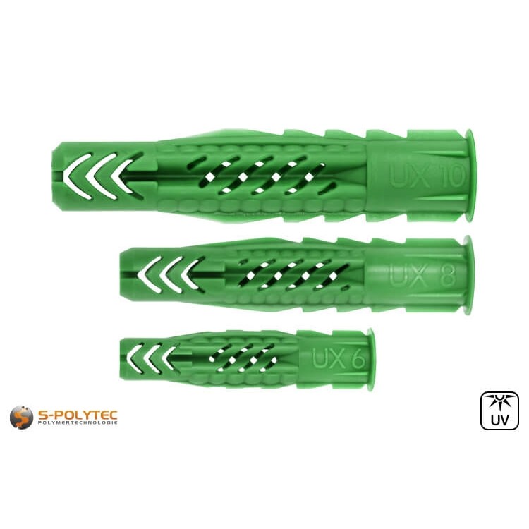 nachhaltiger Universaldübel UX Green von fischer in verschiedenen Größen