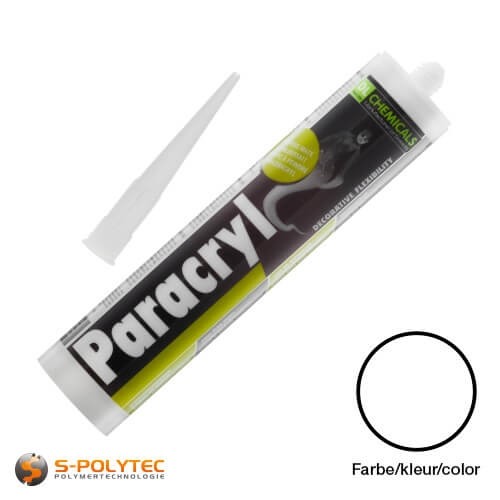 Paracryl weiß - Das Maler-Acryl für Profis - Alterungsbeständig ✓ Überstrichbar ✓ Sehr gute Haftung ✓