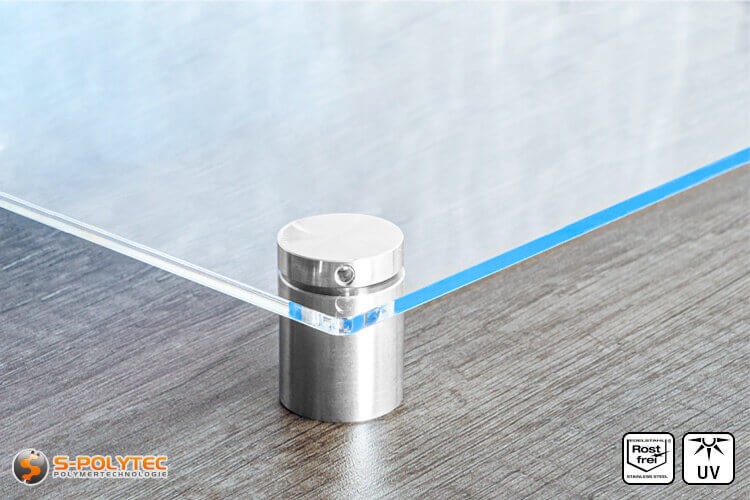 Uxcell Abstandshalter 12x33 Mm – 8 Stück – Edelstahl Mit Gummidichtung – Für Acrylglas, Schilder & Montage