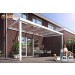 Vorschaubild Das eckige Terrassendach auf Maß mit transparenter Eindeckung aus ESG-Glas und pulverbeschichteten Aluminium-Profilen in Weiß