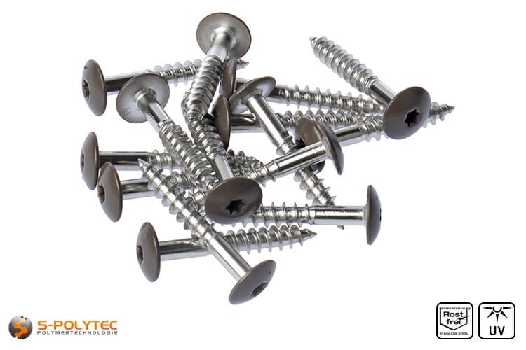 HPL Schrauben Braun zu günstigen Staffelpreisen | S-Polytec