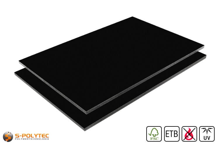 Schwarze Kunststoffplatten im Zuschnitt kaufen