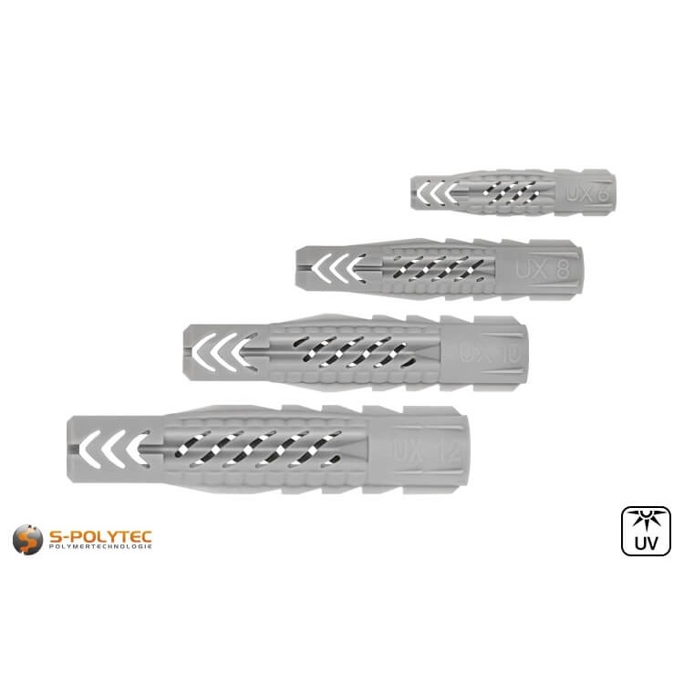 randlose Universaldübel UX von fischer in verschiedenen Größen