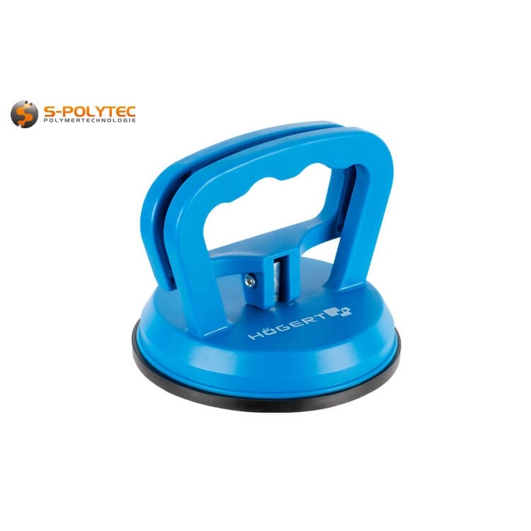 Der Saugheber mit bis zu 40kg Tragkraft eignet sich für Bodendeckel, Wand. und Bodenfliesen, Kunststoffplatten, Glas uvm