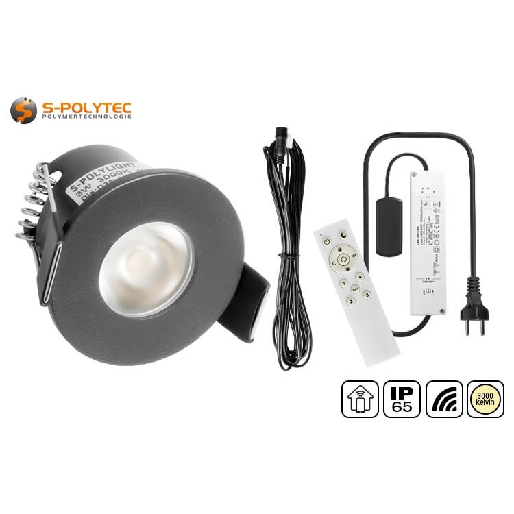 Das S-Polylight LED-Set mit 4, 6, 8, 10 oder 12 Spots in Anthrazit bietet dank WLAN-Modul volle SmartHome-Kompatibilität