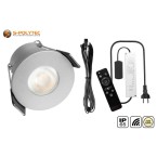 Die passenden Outdoor-LED-Einbaustrahler Silber im Set (3000K, Warmweiß) direkt dazu kaufen