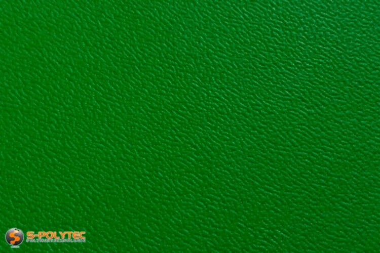 Polyethylen (PE) Platten grün (ähnlich RAL 6005) mit beidseitiger Narbung 19mm Zuschnitt - Detailansicht