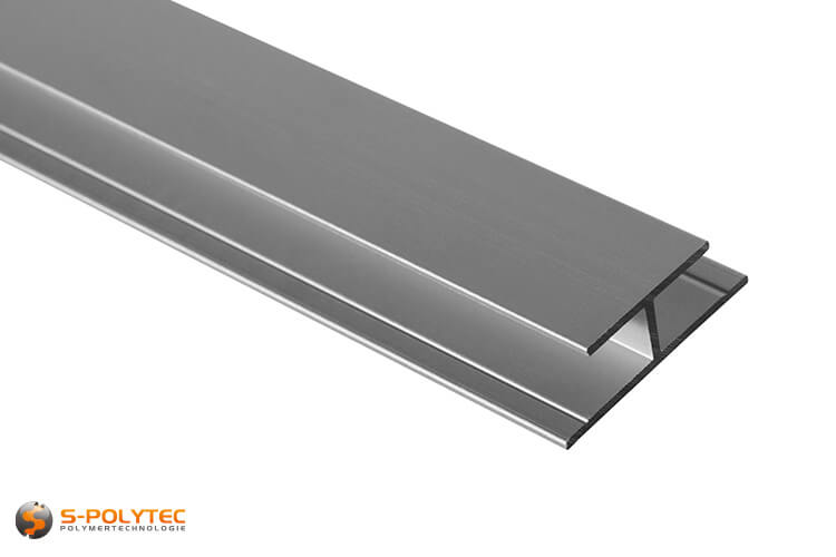 Alu H-Profil 6mm für Verbindungen bei Fassadenverkleidungen