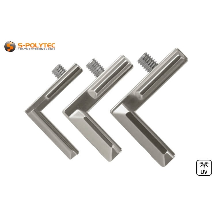 Die Profilverbinder werden innenliegend in der Profilnut eingesetzt und sind in drei Größen verfügbar