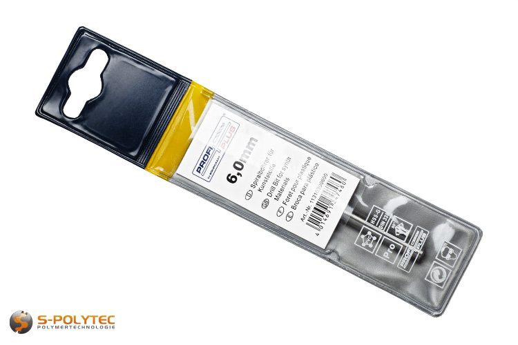 HSS-G Spiralbohrer in geschliffener Ausführung speziell für Kunststoffe wie Acrylglas, Plexiglas und Hart-PVC