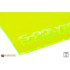 Acrylglas Grün fluoreszierend gelasert