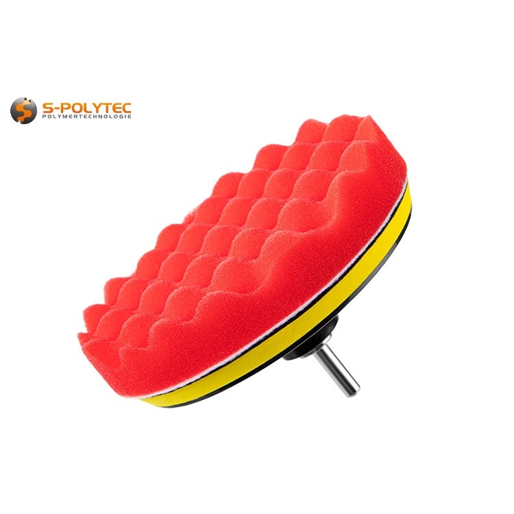 Das Polieraufsatz-Set mit Klettverschluss ist für alle Poliermaschinen mit M14 Gewinde geeignet