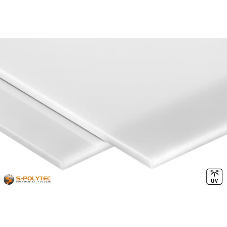 Acrylglas Platten (PMMA, auch bekannt als Plexiglas) in opal mit 5mm Stärke im Zuschnitt - Detailansicht