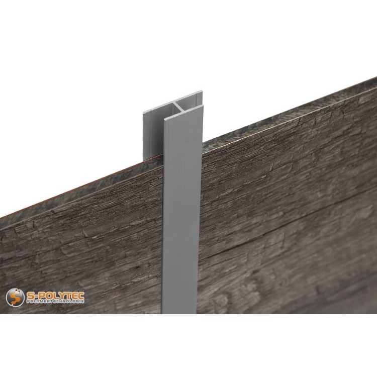 Wir bieten die silbernen H-Profile aus eloxiertem Alu zum Kantenverbindung wahlweise in 2000mm Länge, 1000mm Länge oder im Zuschnitt an