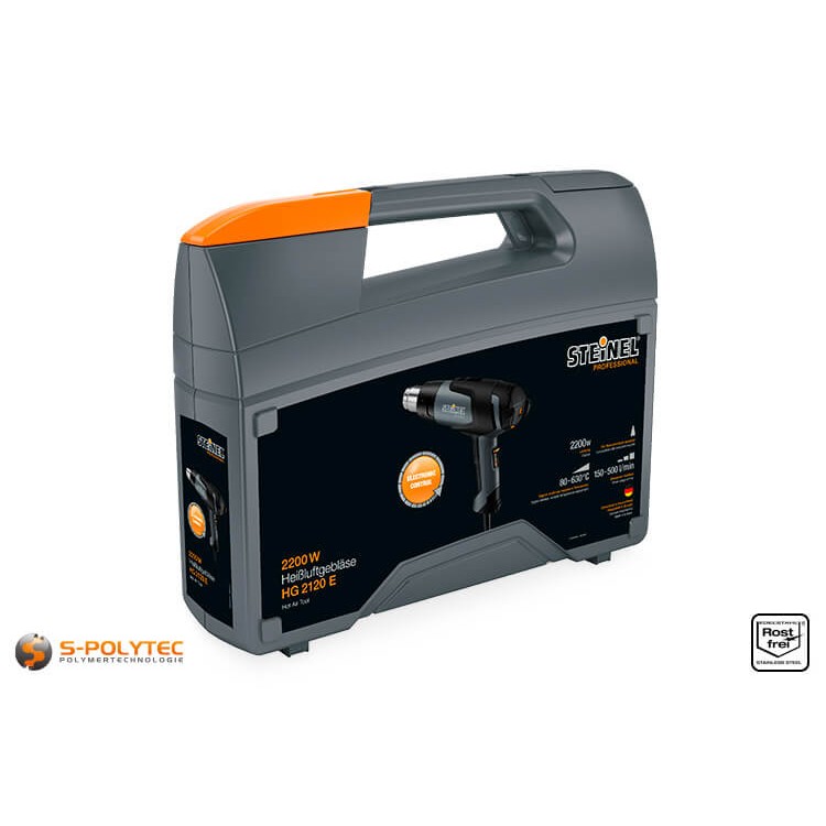 Heißluftpistole HG 2120 E mit steckbaren Düsen und Zubehör im Koffer als Komplett-Set