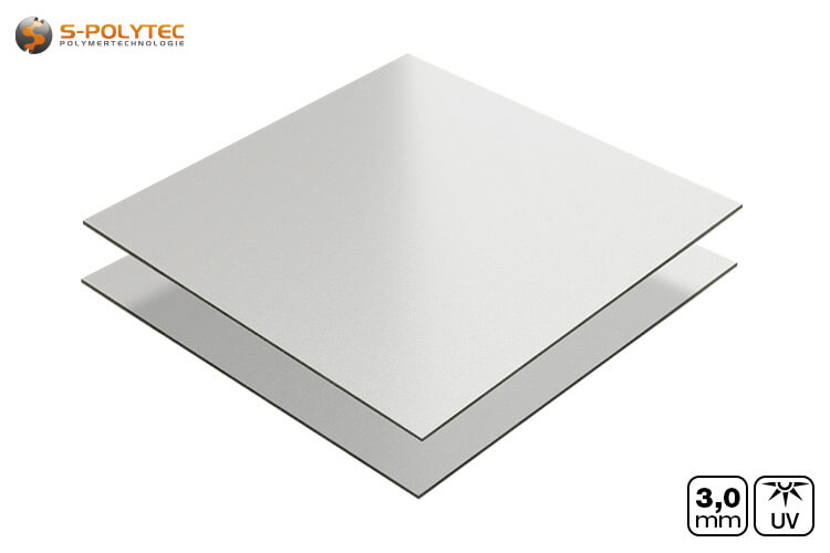 Alu-verbundplatten 3mm (auch als Alu-dibond bekannt) in silber auf Maß kaufen