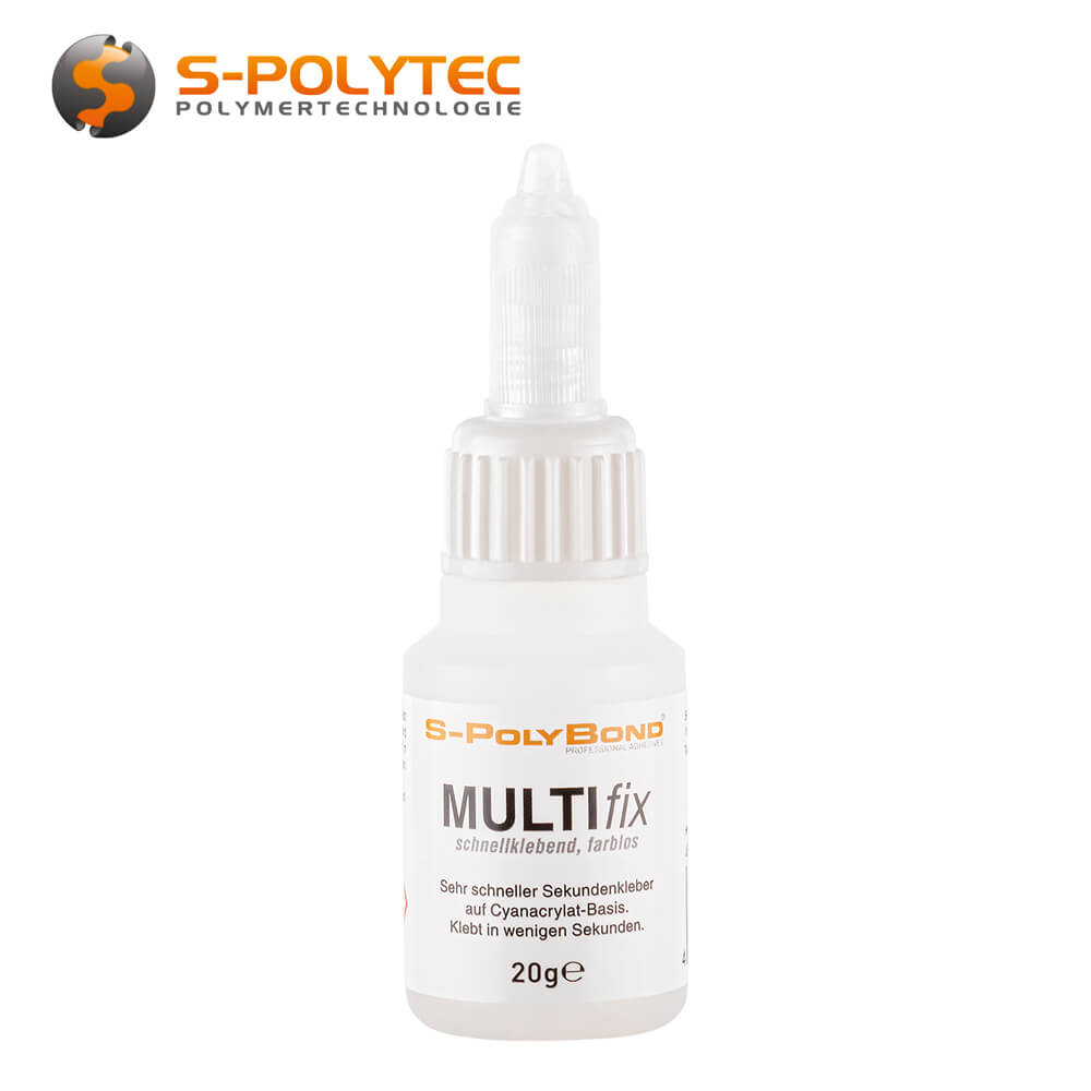 Sekundenkleber S-Polybond MULTIfix für Verklebungen innerhalb kürzester Zeit in der 20g Dosierflasche