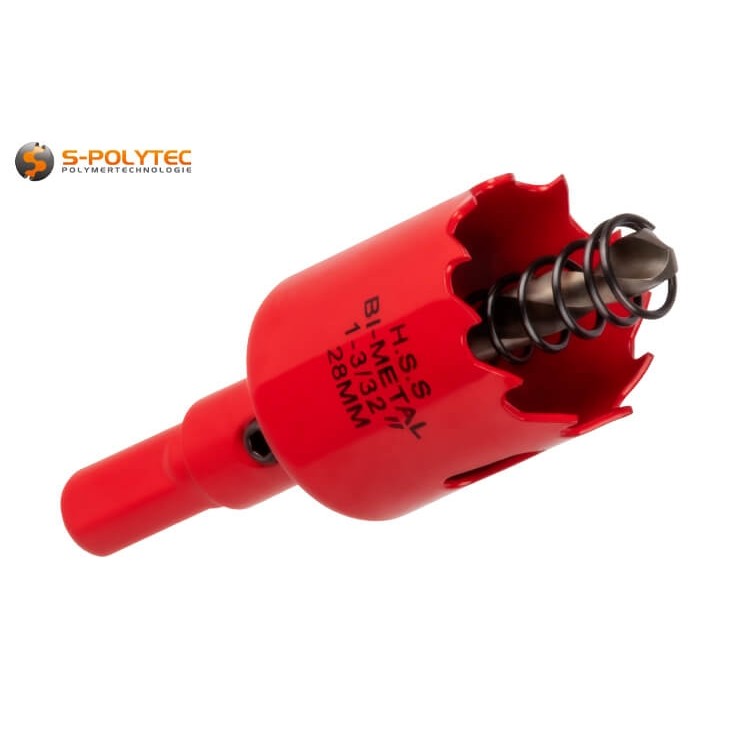 Unsere 28mm Lochsäge aus HSS-Bi-Metall überzeugt durch eine präzise Schnittleistung und hohe Lebensdauer 