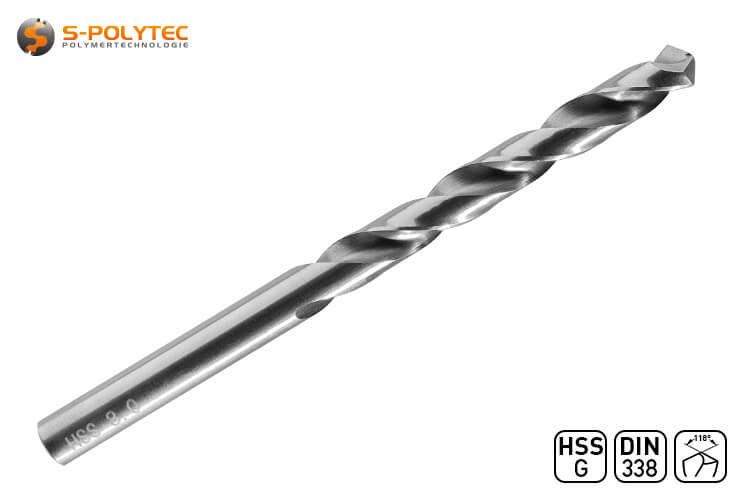Die HSS-G Bohrer für Metall sind in vielen verschiedenen Durchmessern erhältlich. Zum Beispiel in Ø 5,1mm, Ø 6,0mm, Ø 8,0mm oder Ø 10,0mm