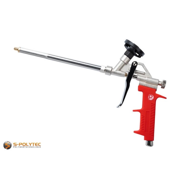 Die preiswerte Schaumpistole P-Plus verfügt über ein stabiles Metallgehäuse