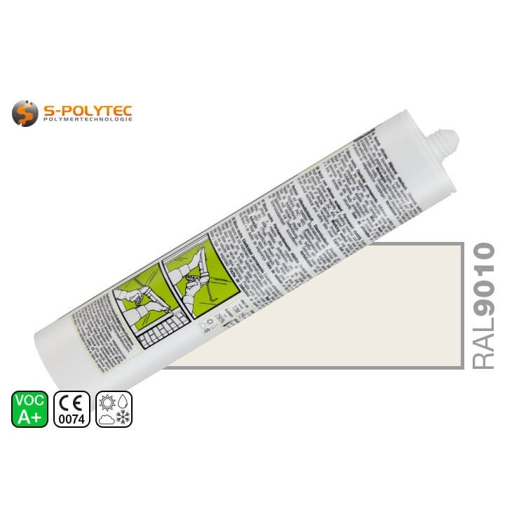 Professionelles Silikon Parasilico AM-85-1 Reinweiß RAL 9010 für innen und außen
