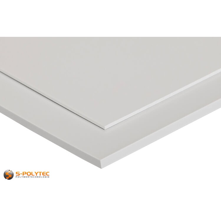 Weißes HIPS als Standardplatte in Stärken von 1mm - 5mm - Detailansicht