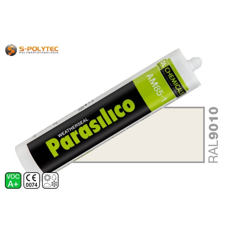 Silikon Parasilico AM-85-1 weiß in RAL9010 (Reinweiß)