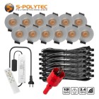 Das S-Polylight SmartHome-LED-Set mit 4, 6, 8, 10 oder 12 Spots in Silber ist mit WLAN-Modul ausgestattet
